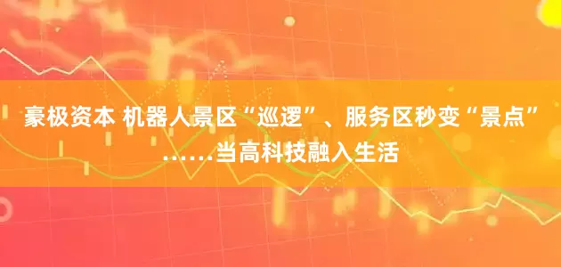 豪极资本 机器人景区“巡逻”、服务区秒变“景点”……当高科技融入生活