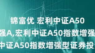 锦富优 宏利中证A50指数增强A,宏利中证A50指数增强C: 宏利中证A50指数增强型证券投资基金开放日常申购、赎回、转换、定期定额投资业务公告